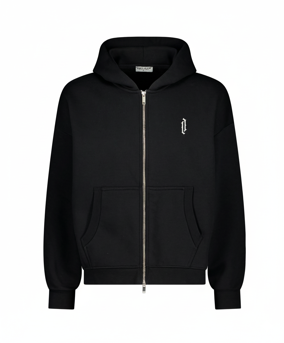 Sweat zippé V2 - BLACK