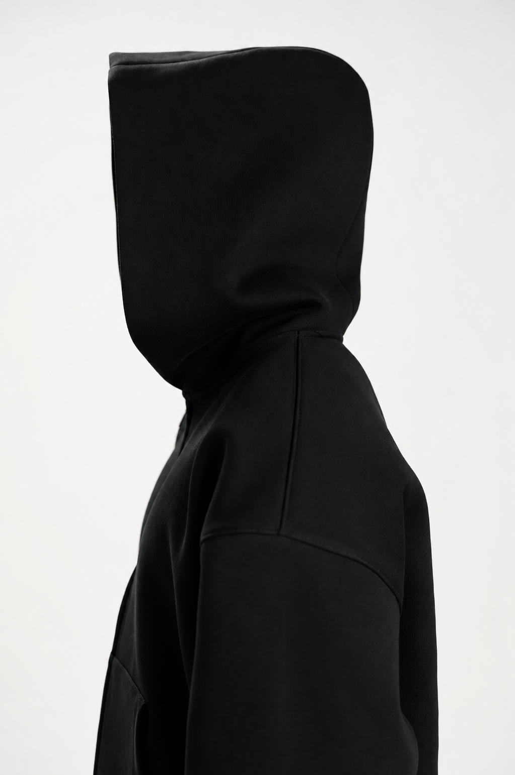 Zip-Up Hoodie & Sweatpants (Black)