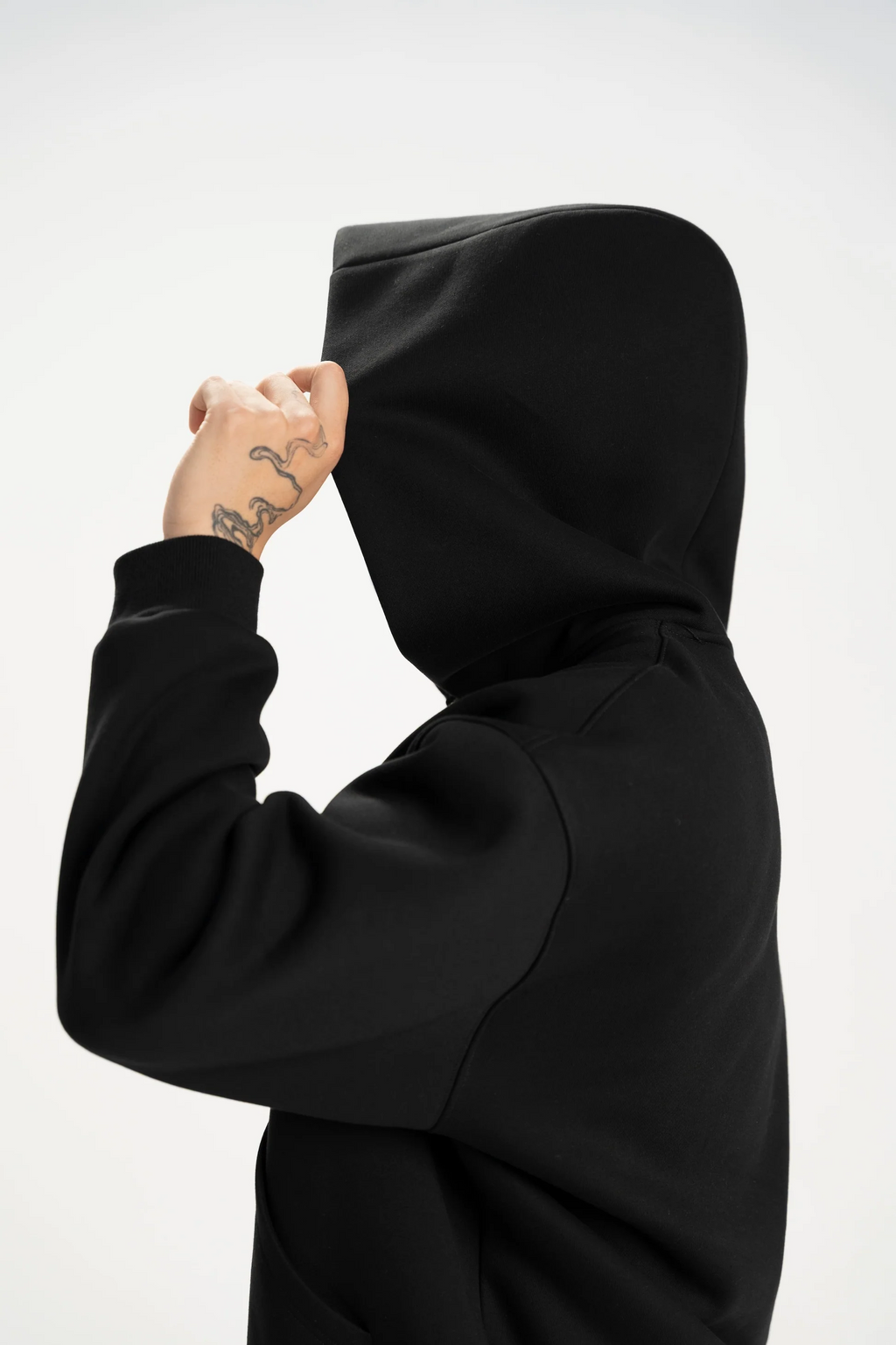 Zip-Up Hoodie & Sweatpants (Black)