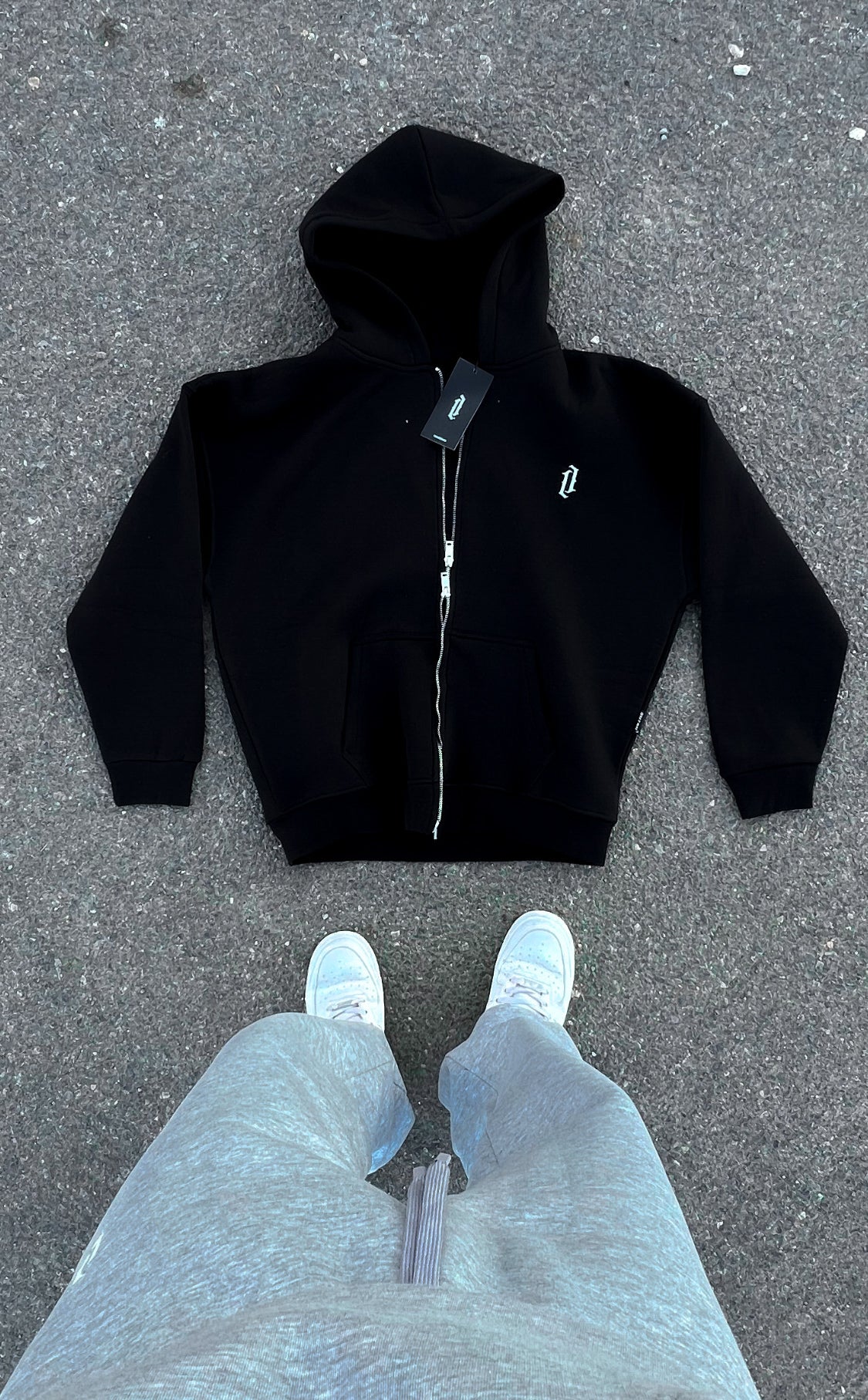 Sweat zippé V2 - BLACK