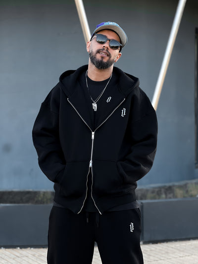 Sweat zippé V2 - BLACK