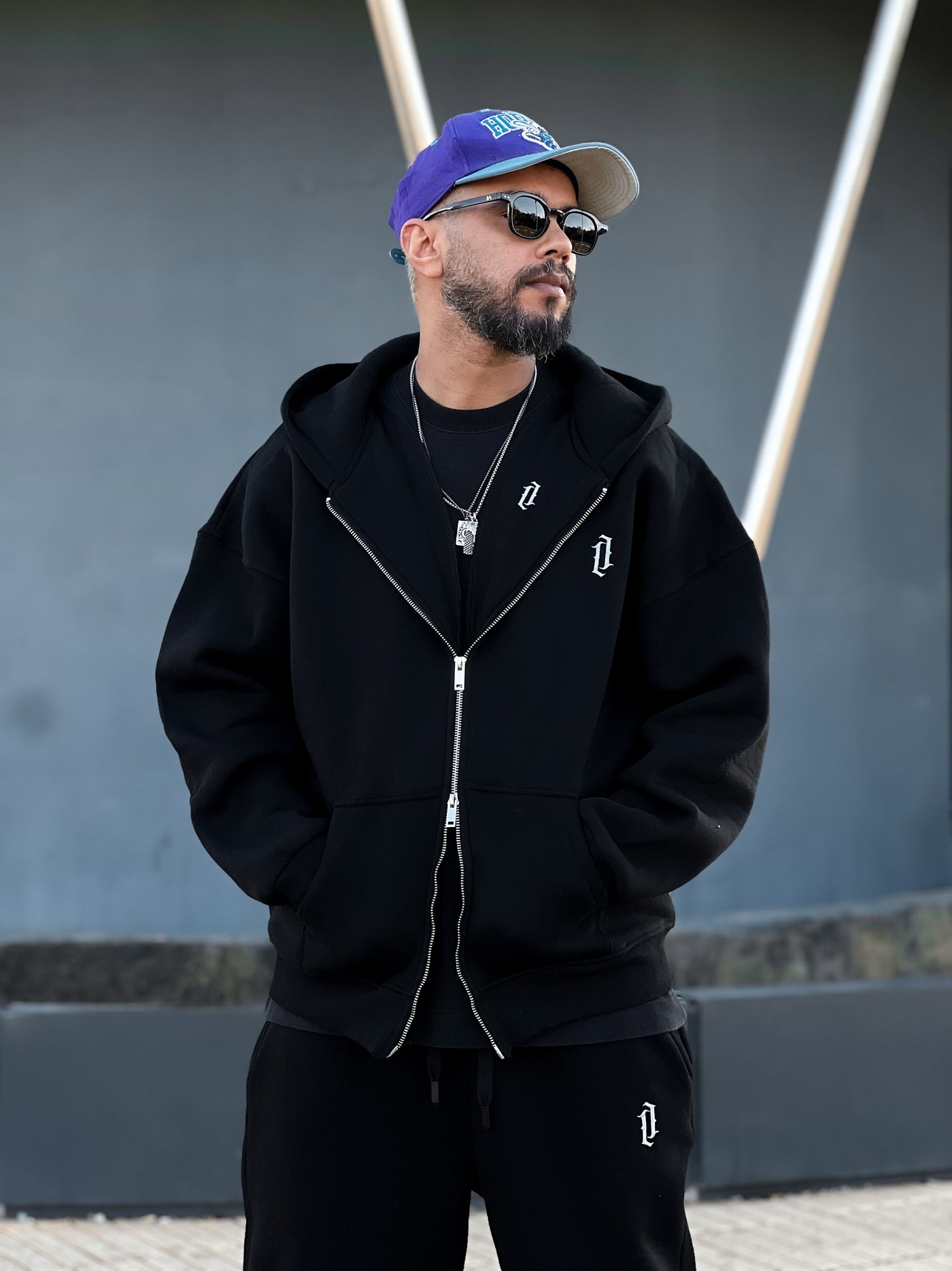 Sweat zippé V2 - BLACK