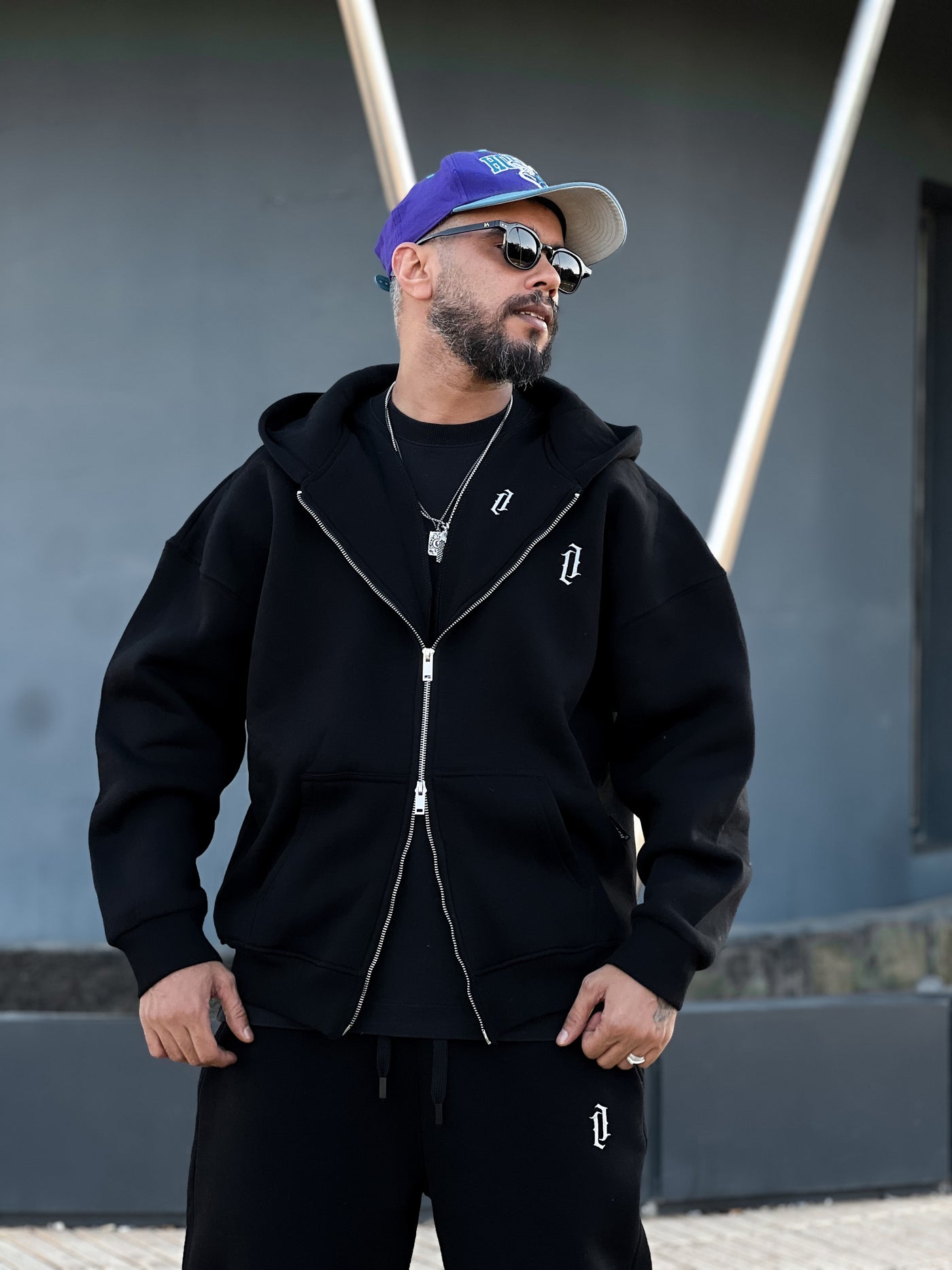 Sweat zippé V2 - BLACK